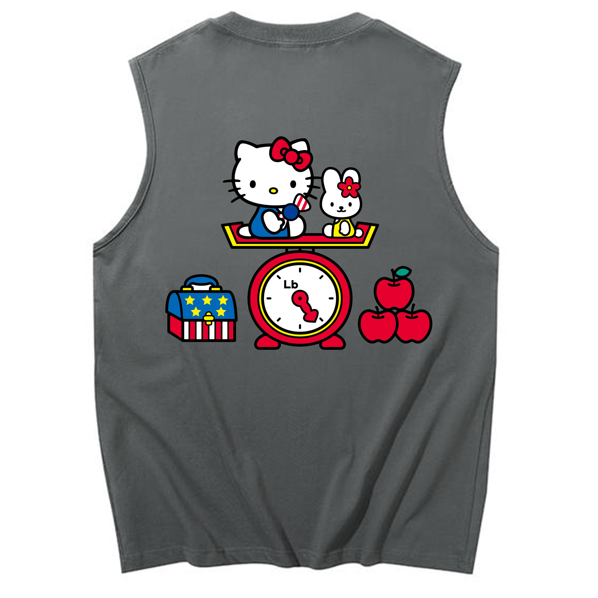 （画像用） Hello Kitty ハローキティ コットン100％タンクトップ（背面プリント）